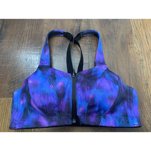 Victoria's Secret Other - VICTORIA'S SECRET Knockout High Impact Front-Close Sports Bra Galaxy Blue 34B